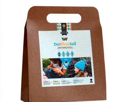 kit tricot bonnet bleu