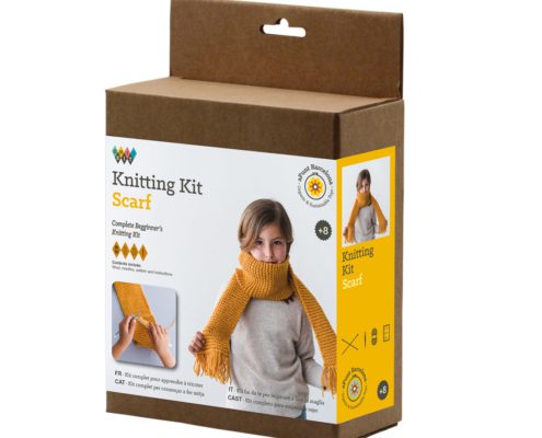 F8436562941611-00 Kit tricot écharpe curry